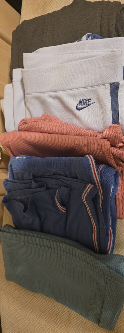 Bundle Of 5 Workout Pants Including One Nike Track Pants with Navy Logo